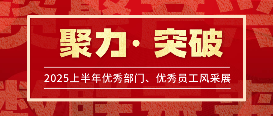 聚力·突破 | 2025上半年优异部分、优异员工风范展